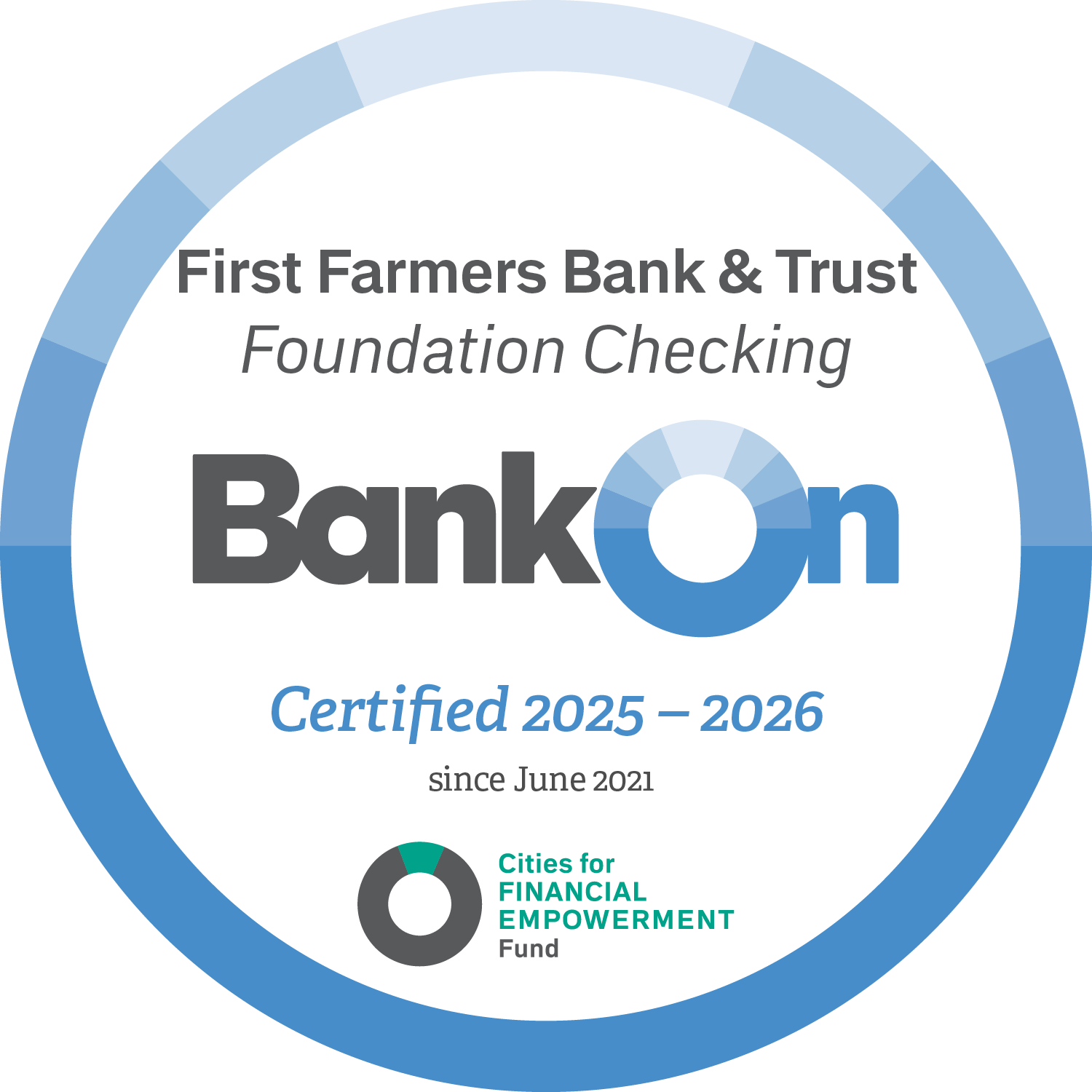 First Farmers is Bank On Certified.